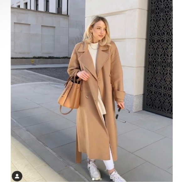 WOOL BLEND OVERSIZED COAT - Picture 9 of 16